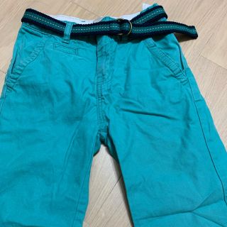 ザラキッズ(ZARA KIDS)のZara boys グリーン七分丈パンツ　128cm(パンツ/スパッツ)