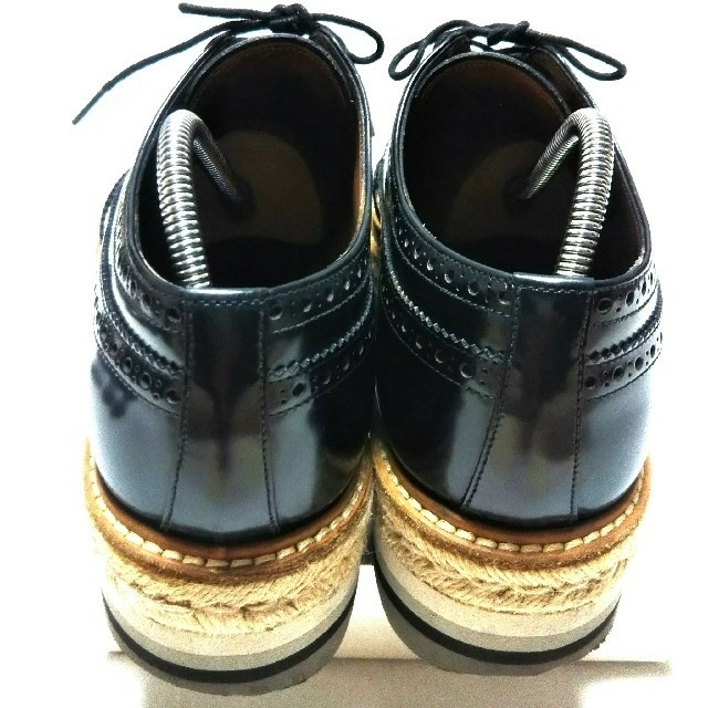 PRADA 厚底6,5 レザー デザインシューズ PRADA 厚底6,5 レザー デザインシューズ