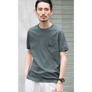 マーガレットハウエル(MARGARET HOWELL)のMHL. Tシャツ Lサイズ　グリーン(Tシャツ/カットソー(半袖/袖なし))