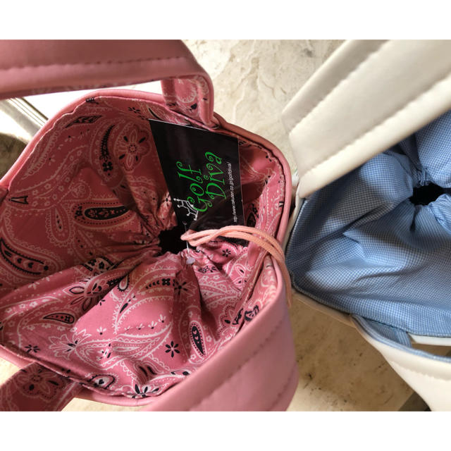 ゴルフカートバッグ　ピンク色 スポーツ/アウトドアのゴルフ(バッグ)の商品写真
