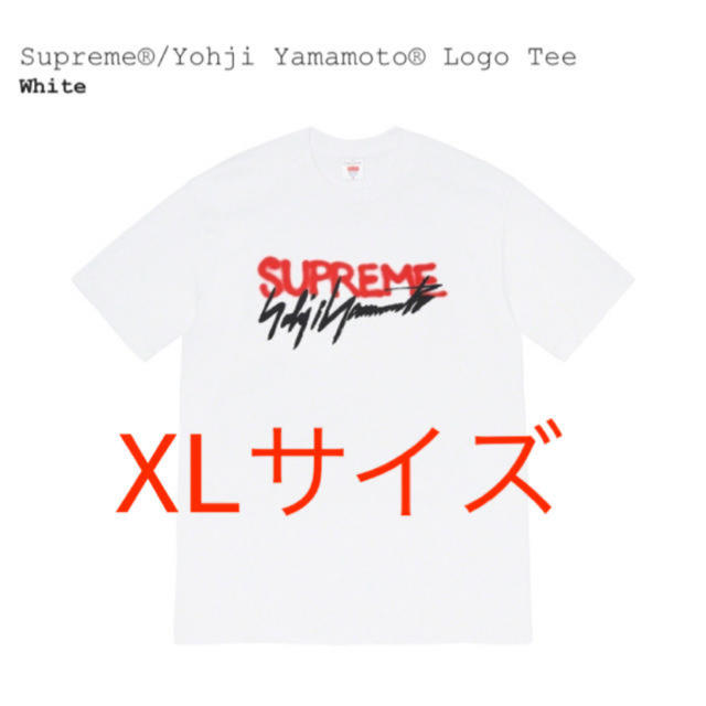 Supreme®/Yohji Yamamoto®LogoTee白XLシュプリームTシャツ/カットソー(半袖/袖なし)