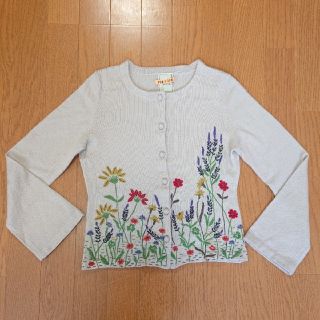 シビラ(Sybilla)のシビラ(一回着用のみ)M お花刺繍カーディガン(カーディガン)