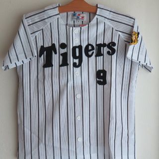 ハンシンタイガース(阪神タイガース)の古着☆阪神タイガース☆藤本敦士☆9番S半袖☆レプリカユニフォーム(応援グッズ)