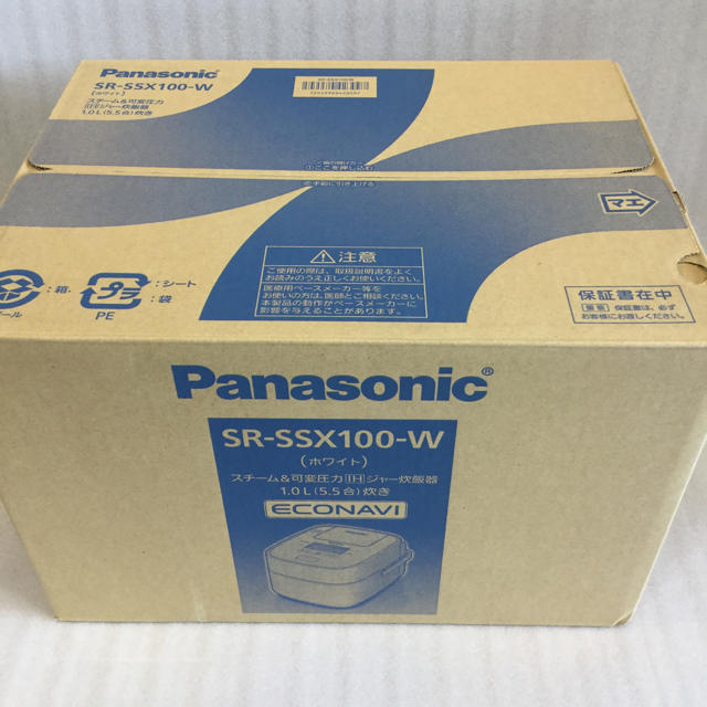 Panasonic(パナソニック)のIHｼﾞｬ-炊飯器SR-VSX109の次期商品　SR-VSX100-W同等商品！ スマホ/家電/カメラの調理家電(炊飯器)の商品写真