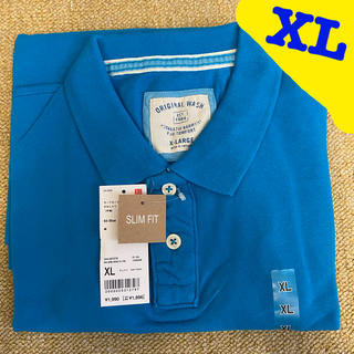 ユニクロ(UNIQLO)の【🌿新品】UNIQLO サーフカノコポロシャツ　半袖XL(ポロシャツ)
