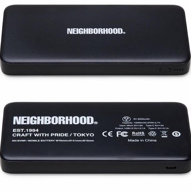 NEIGHBORHOOD(ネイバーフッド)のneighborhood mobile battery スマホ/家電/カメラのスマートフォン/携帯電話(バッテリー/充電器)の商品写真
