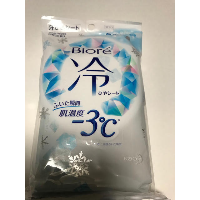 Biore(ビオレ)のビオレ　冷シート(20枚入)　無香性　×2セット コスメ/美容のボディケア(制汗/デオドラント剤)の商品写真