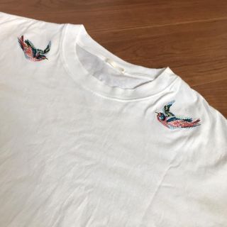 ジーユー(GU)の刺繍 Tシャツ(Tシャツ(半袖/袖なし))