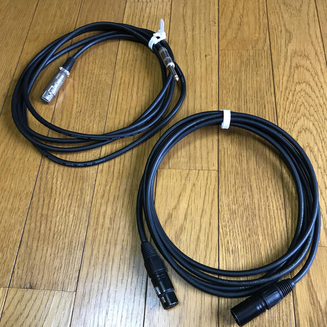 マイクケーブル 2本セット XLR ケーブル 3M 2本、FURUI XLR オス メス ナイロン網 マイクケーブル XLR平衡ケーブル プリアンプ スピーカシステムに