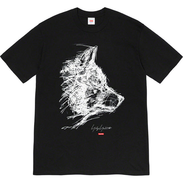 supreme Scribble Wolf Tee XL シュプリームTシャツ/カットソー(半袖/袖なし)