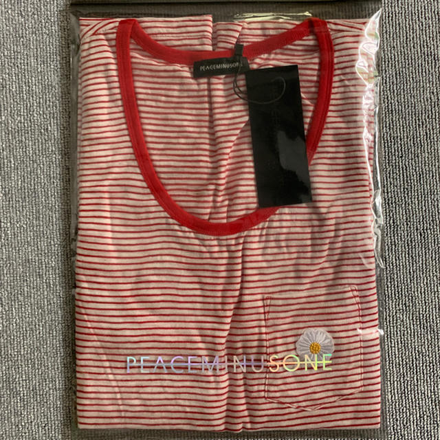 PEACEMINUSONE(ピースマイナスワン)のpeaceminusone PMO TANK TOP RED タンクトップ 赤 メンズのトップス(Tシャツ/カットソー(半袖/袖なし))の商品写真