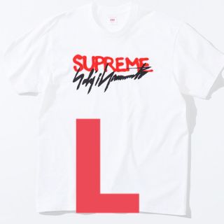 シュプリーム(Supreme)のsupreme yohji logo tee Lサイズ(Tシャツ/カットソー(半袖/袖なし))