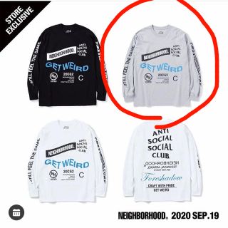 ネイバーフッド(NEIGHBORHOOD)のNEIGHBORHOOD LS TEE GREY L(Tシャツ/カットソー(七分/長袖))