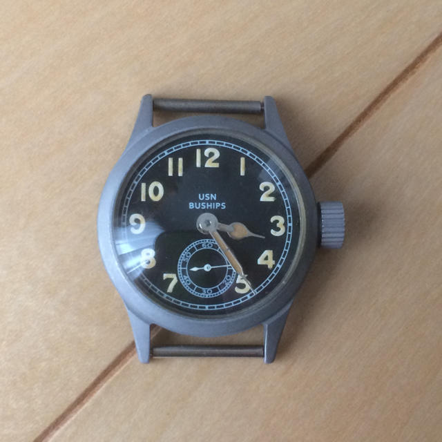 当時物デッドストックケース 第二次大戦 ハミルトン 海軍艦艇局オリジナル 腕時計(アナログ)