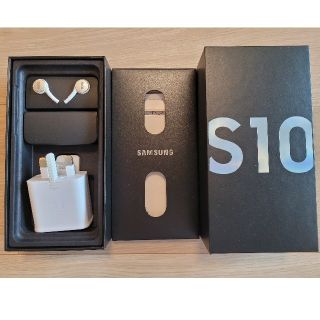 サムスン(SAMSUNG)の値下げ 中古美品 海外版 Galaxy S10 SIMフリー ホワイト(スマートフォン本体)