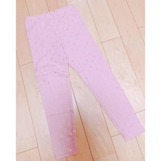 ユニクロ(UNIQLO)のUNIQLO  スパッツ　女の子　130cm   ピンク(パンツ/スパッツ)