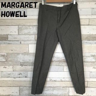 マーガレットハウエル(MARGARET HOWELL)の【人気】マーガレット ハウエル センタータック スラックス サイズI レディース(カジュアルパンツ)