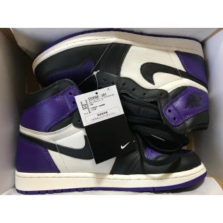 ナイキ(NIKE)の26cm 希少 AJ1 RETRO HIGH OG COURT PURPLE(スニーカー)