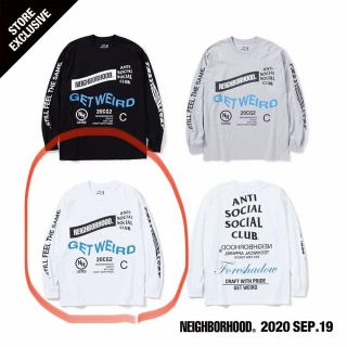 ネイバーフッド(NEIGHBORHOOD)のNEIGHBORHOOD × ASSC 店舗限定　long T 白(Tシャツ/カットソー(七分/長袖))