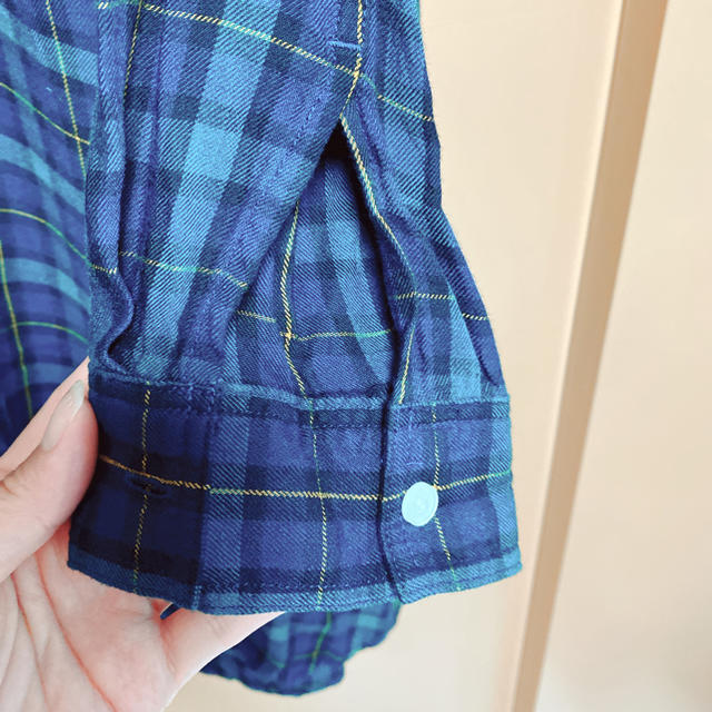 GU(ジーユー)のGUチェック柄ロングシャツ  ワンピース レディースのワンピース(ひざ丈ワンピース)の商品写真