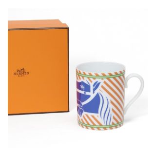 エルメス(Hermes)のエルメス クアドリガ マグカップ(ブルー)300ml×1個！(限定&入手困難)(グラス/カップ)