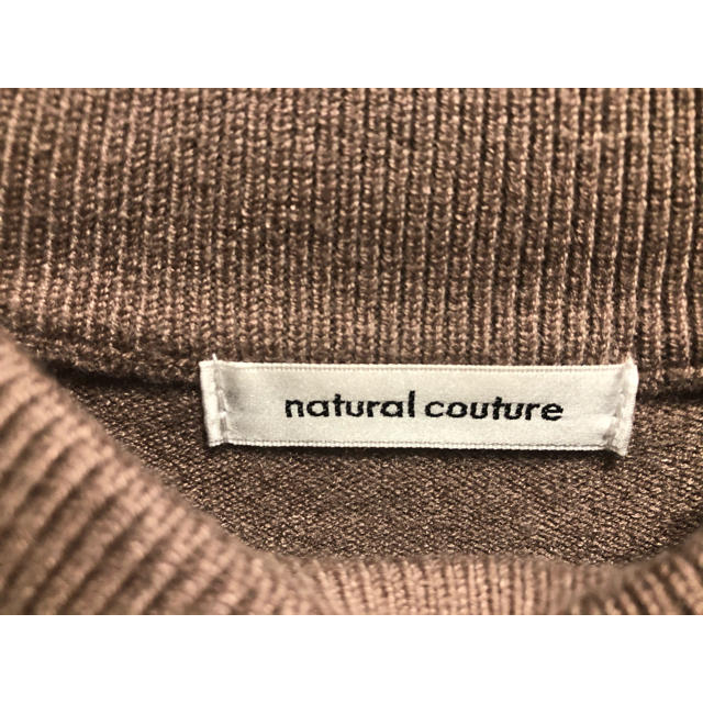 natural couture(ナチュラルクチュール)のニットワンピース レディースのワンピース(ひざ丈ワンピース)の商品写真