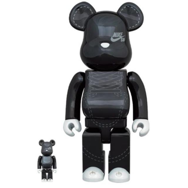 MEDICOM TOY - BE@RBRICK NIKE SB 2020 BLACK 100％ 400%