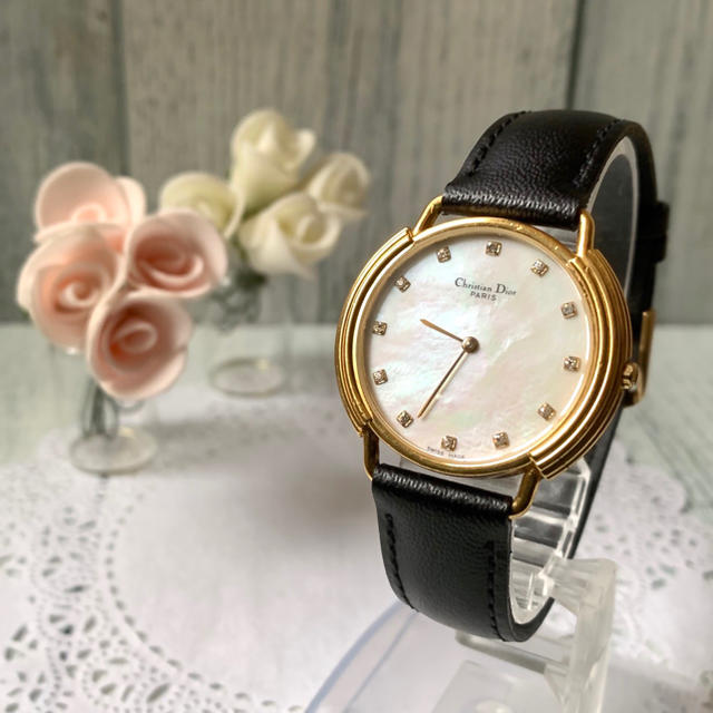 【希少】Christian Dior ディオール 腕時計 ボーイズ 12Pダイヤ