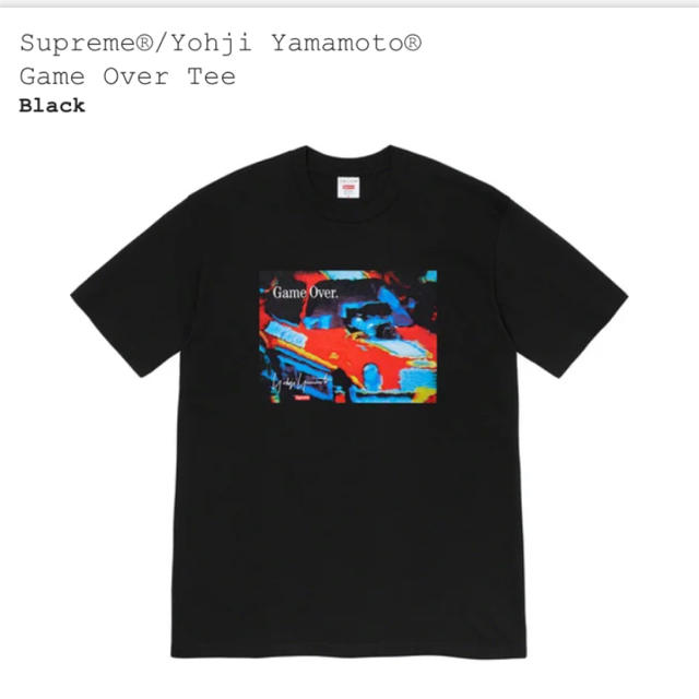 Supreme(シュプリーム)のSupreme® Yohji Yamamoto® Game Over Tee 黒 メンズのトップス(Tシャツ/カットソー(半袖/袖なし))の商品写真