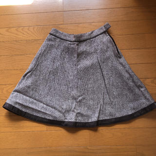 エル(ELLE)のELLE ブラウンツイードスカート　150センチ(スカート)
