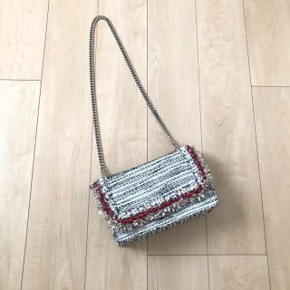 ザラ(ZARA)の【美品】ZARA◆ツイードデザインチェーンショルダーバッグ(ショルダーバッグ)