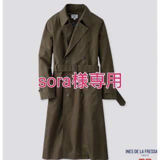 ユニクロ(UNIQLO)の【美品】イネス✕ユニクロコラボ　トレンチコート(トレンチコート)