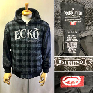 エコーアンリミテッド(ECKŌ UNLTD（ECKO UNLTD）)のECKO unlimited  ボア・パーカージャケット Size L(ナイロンジャケット)