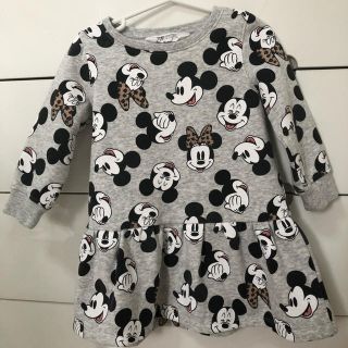 エイチアンドエム(H&M)のH&M　Disney  ワンピース　ヒョウ柄(ワンピース)