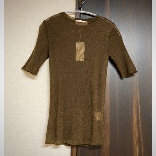 ルシェルブルー(LE CIEL BLEU)のLE CIEL BLEU ★ Seethrough Rib Knit Tops(カットソー(半袖/袖なし))