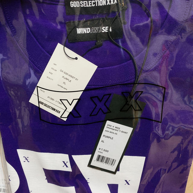 GOD SELECTION XXX WIND AND SEA PURPLE XL