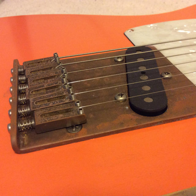 Fender(フェンダー)のオーダーメイドギター　テレキャスター　オレンジ色 楽器のギター(エレキギター)の商品写真