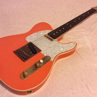 フェンダー(Fender)のオーダーメイドギター　テレキャスター　オレンジ色(エレキギター)