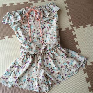 スナイデル(SNIDEL)の【専用】スナイデルオールインワン＆花柄シフォンワンピ(オールインワン)