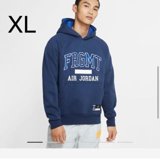 XL jordan fragment フリース　プルオーバー　パーカー ネイビー