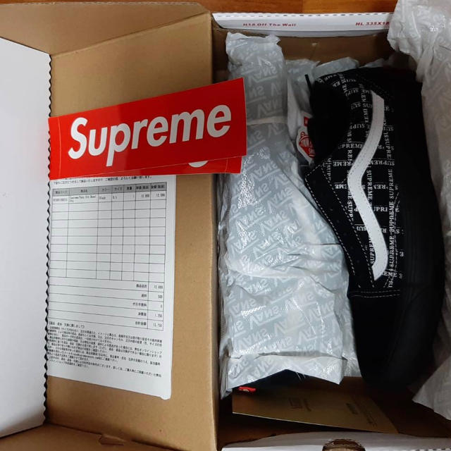 Supreme(シュプリーム)のSupreme/Vans Old Skool Black US8.5 26.5㎝ メンズの靴/シューズ(スニーカー)の商品写真