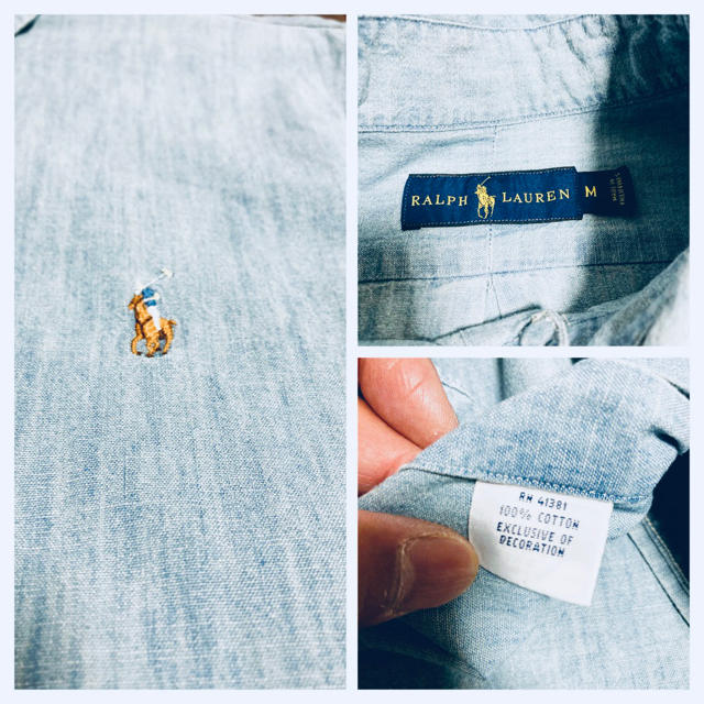 POLO RALPH LAUREN(ポロラルフローレン)のPOLO Ralph Lauren ポロラルフローレン シャンブレーシャツ メンズのトップス(シャツ)の商品写真