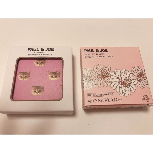 PAUL & JOE(ポールアンドジョー)のポール&ジョー　パウダーブラッシュ04、コンパクト021 コスメ/美容のベースメイク/化粧品(チーク)の商品写真