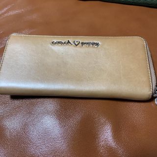 コーチ(COACH)のコーチ　長財布　ベージュ　poppy(財布)