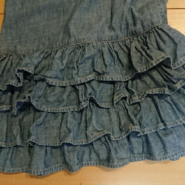 babyGAP(ベビーギャップ)のaitarou様 専用  babygap デニムワンピース&ベビースパ　95cm キッズ/ベビー/マタニティのキッズ服女の子用(90cm~)(ワンピース)の商品写真