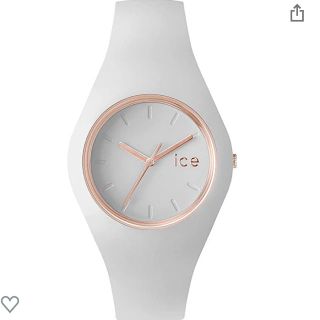 アイスウォッチ(ice watch)のICE WATCH 腕時計 34mm ホワイト×ローズゴールド(腕時計)