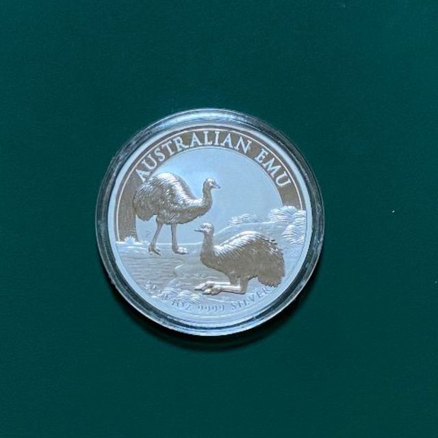 オーストラリア 1オンス銀貨　-エミュー(2020年)-