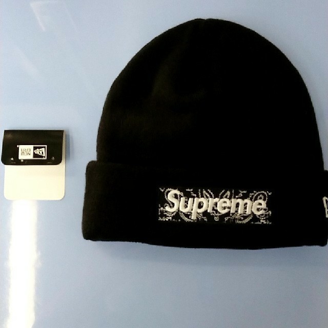 ニット帽/ビーニーSupreme New Era Box Logo バンダナ ビーニー ニット帽