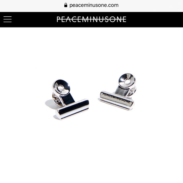 <1個のみ> PMO BULLDOG CLIP PIN #1 SILVER