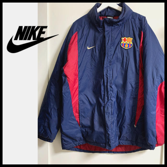 NIKE - F.C バルセロナ NIKE ナイキ ベンチコート ナイロンジャケットの通販 by T⭐︎古着セレクト中's shop｜ナイキならラクマ